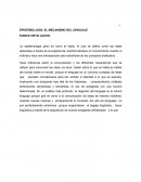 EPISTEMOLOGÍA. EL MECANISMO DEL LENGUAJE.