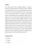 En el presente informe damos los resultados obtenidos en la práctica 1 (Determinación Enzimática)