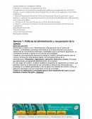 CRONOGRAMA DE LA PRIMERA SEMANA