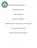 Reporte del libro “Un poco de amor” de Teresa Sese.