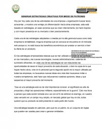 ESTRATEGIAS CREATIVAS POR MEDIO DE PATRONES.. Página 1
