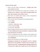 REVIEW FOR FINAL EXAM
