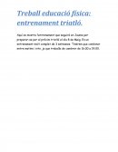 Treball educació física: entrenament triatló.