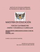 ORGANIZACIÓN DEL CURRICULUM EN LA ESCUELA.