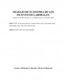 TRABAJO DE ECONOMIA DE LOS INCENTIVOS LABORALES..