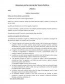 Resumen primer parcial de Teoría Política.