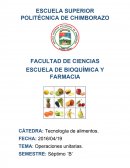 Operaciones Unitarias de Separación.
