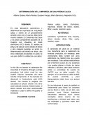 DETERMINACIÓN DE LA IMPUREZA DE UNA PIEDRA CALIZA.