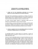 INTRODUCCIÓN A LA ECONOMÍA COLOMBIANA.