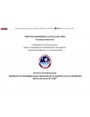 Aplicación de estrategias para el desarrollo de la expresión oral en estudiantes del III ciclo de la I.E. 8193.