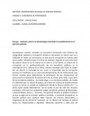 Ensayo: contexto social y la deontología orientada al cumplimiento en el ejercicio policial.