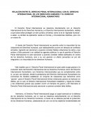 RELACIÓN ENTRE EL DERECHO PENAL INTERNACIONAL CON EL DERECHO INTERNACIONAL DE LOS DERECHOS HUMANOS Y EL DERECHO INTERNACIONAL HUMANITARIO