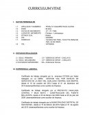 LISTA DE CURRICULUM VITAE.