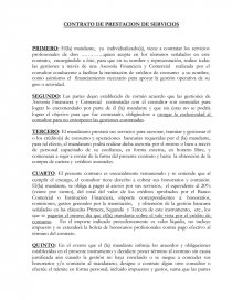 CONTRATO - PRESTACION DE SERVICIOS. Página 1