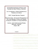 Resumen tema: Life Course Perspectives on the Links Between Poverty and Obesity During the Transition to Young Adulthood.