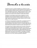El derecho a la vida.