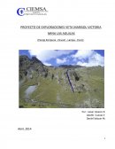 PROYECTO DE EXPLORACIONES VETA MARISOL-VICTORIA