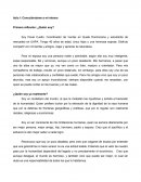 Primera reflexión: ¿Quién soy?