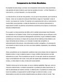 El propósito de este ensayo, es hacer una comparación entre las dos crisis económicas mas grandes de toda la historia y que mas han azotado al mundo. La Gran Depresión, o crisis del 29, y La Gran Recesión, o la crisis del 2008.