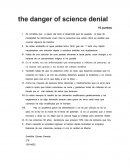 The danger of science denial.