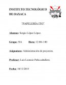 Proyecto. Administracion de proyectos