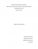 TRABAJO DE INVESTIGACION CATEDRA: ESTADISTICA