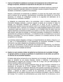 Cuál es la finalidad de establecer el principio de transparencia de la información que entrega la empresa, señalando la importancia de este para con el mercado.