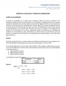 LA TEORÍA DE LA DUALIDAD Y ANÁLISIS DE SENSIBILIDAD.