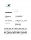 Informe Psicológico (Confidencial)