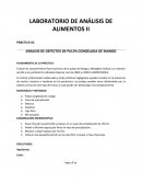 ANÁLISIS DE DEFECTOS DE PULPA CONGELADA DE MANGO