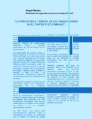 Carga física en el personal de una empresa.