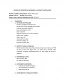 PROCESO DE ATENCIÓN DE ENFERMERÍA AL PACIENTE HOSPITALIZADO