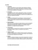 Ejemplo de Valores y Desarrollo de Politicas.