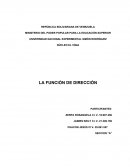 LA FUNCIÓN DE DIRECCIÓN.