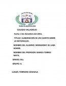 ELABORACION DE UN CUENTO SOBRE LA NATURALEZA.