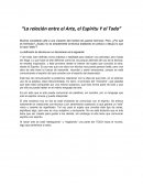 Ensayo “La relación entre el Arte, el Espíritu Y el Todo”