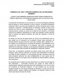 POBREZA EN EL PAÍS Y APROVECHAMIENTO DE LOS RECURSOS MARINOS