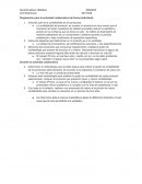 Preparación para la actividad colaborativa.