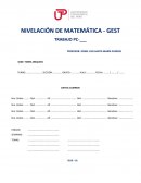 NIVELACIÓN DE MATEMÁTICA - GEST