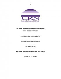 VICIOS Y VIRTUDES.. Página 1