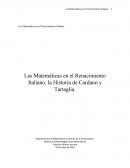 La matematica en el renacimiento italiano