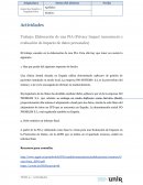 Trabajo: Elaboración de una PIA