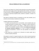 REGLAS PARA LAS AUDIENCIAS ORALES