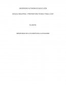 La importancia de la filosofía en la actualidad.