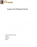 Ensayo Del Plebiscito Del No Vicente Rodrigo Alfaro Salas