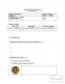 Tema: PRUEBA DE DIAGNOSTICO