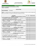 La presente lista tiene como finalidad proporcionar al participante los criterios que debe considerar para elaborar las actividades, los cuales son la base para la evaluación del mismo.