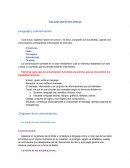 TALLER INSTITUCIONAL Lenguaje y comunicación.