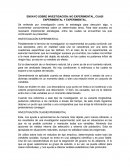 ENSAYO SOBRE INVESTIGACIÓN: NO EXPERIMENTAL, CUASI EXPERIMENTAL Y EXPERIMENTAL.