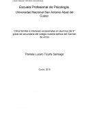 Clima familiar e intereses vocacionales